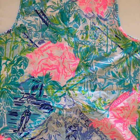 Lilly Pulitzer Bohemian Queen Amina Swing Dress Sz S Pima Cotton Hard To Find - Picture 11 of 16